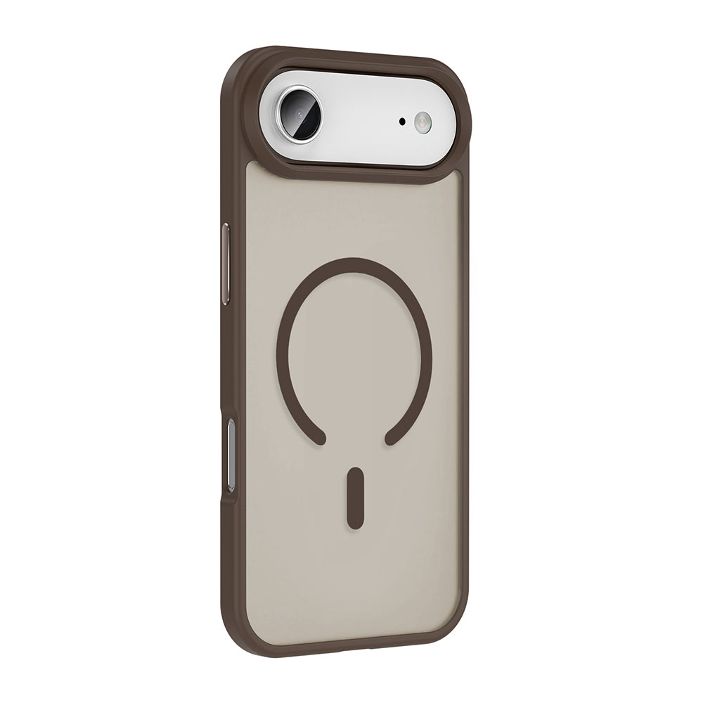 Apple iPhone 17 Air Kılıf M-safe Şarj Özellikli Mat Arka Yüzey Zore Sio Kapak Siyah