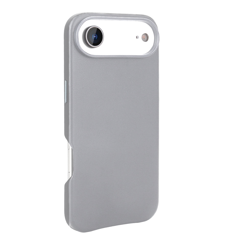 Apple iPhone 17 Air Kılıf M-safe Şarj Özellikli PU Deri Görünümlü Zore Kupra Kapak Siyah