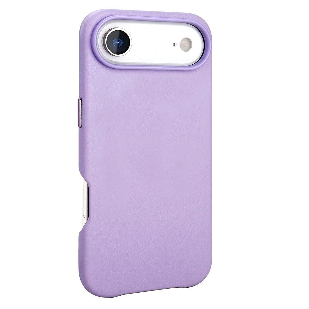 Apple iPhone 17 Air Kılıf M-safe Şarj Özellikli PU Deri Görünümlü Zore Kupra Kapak Lacivert