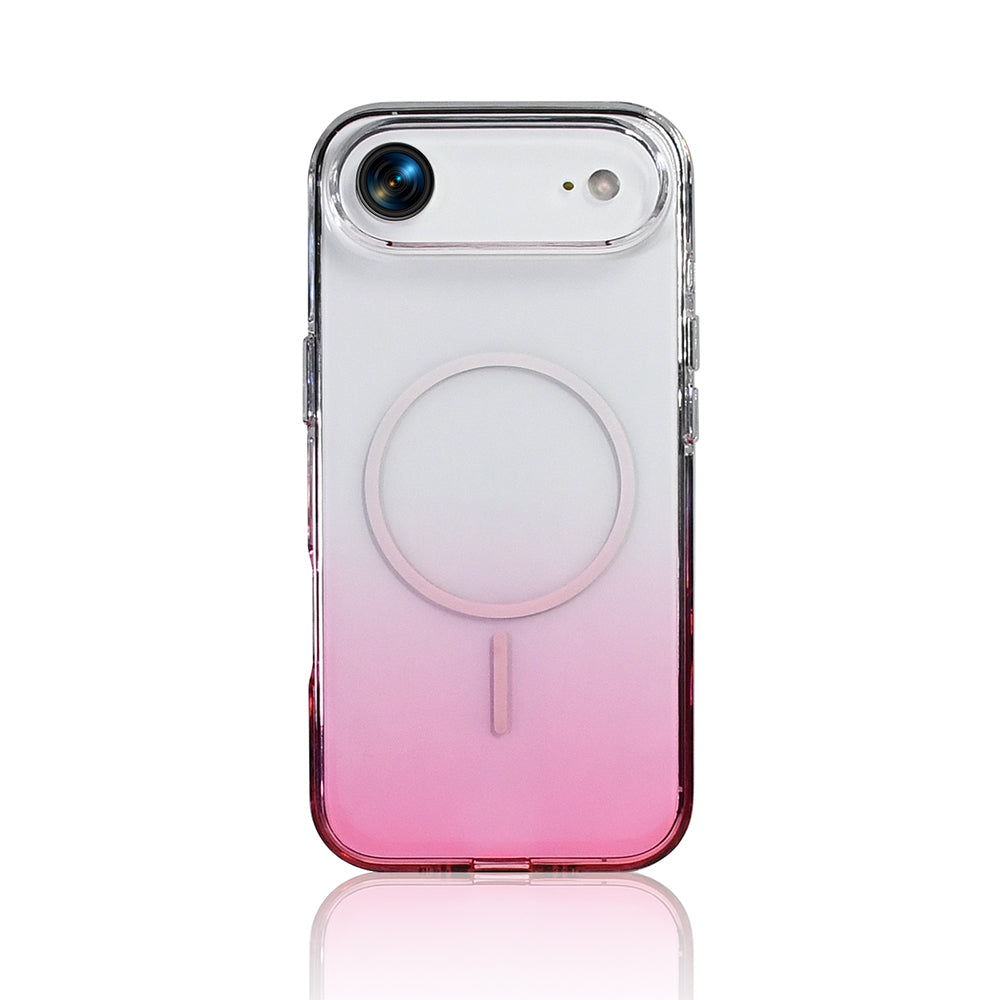 Apple iPhone 17 Air Kılıf M-Safe Şarj Özellikli Zore Septik Silikon Kapak Pembe