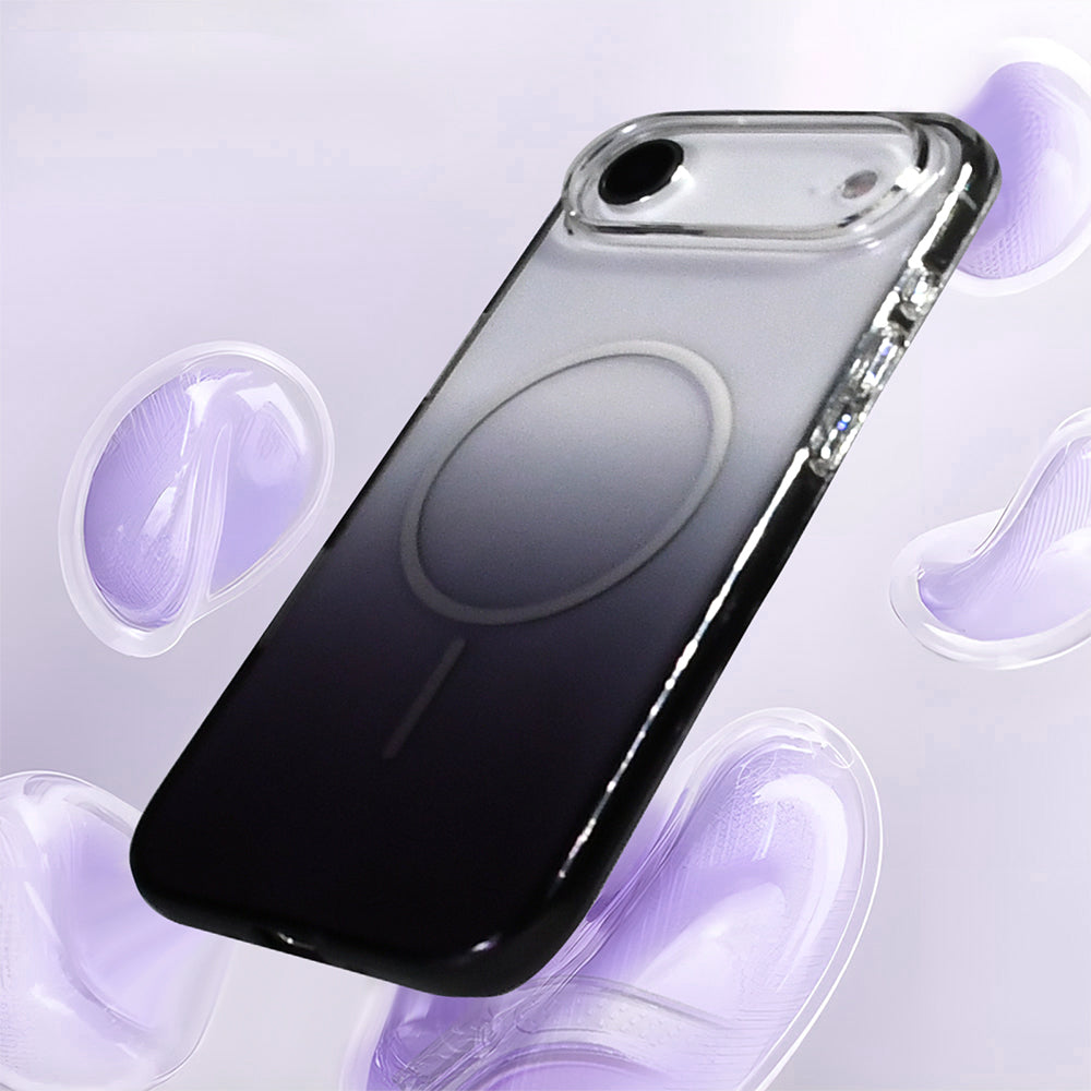 Apple iPhone 17 Air Kılıf M-Safe Şarj Özellikli Zore Septik Silikon Kapak Siyah