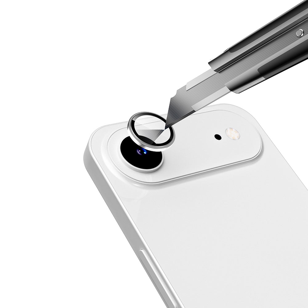 Apple iPhone 17 Air Zore Mikro Kamera Lens Koruyucu Gri