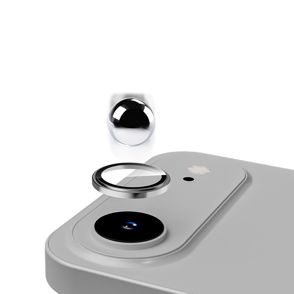 Apple iPhone 17 Air Zore Mikro Kamera Lens Koruyucu Gri