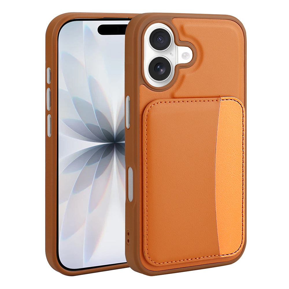 Apple iPhone 17 Kılıf Kartlıklı Zore X-Kart Silikon Kapak Koyu Gri