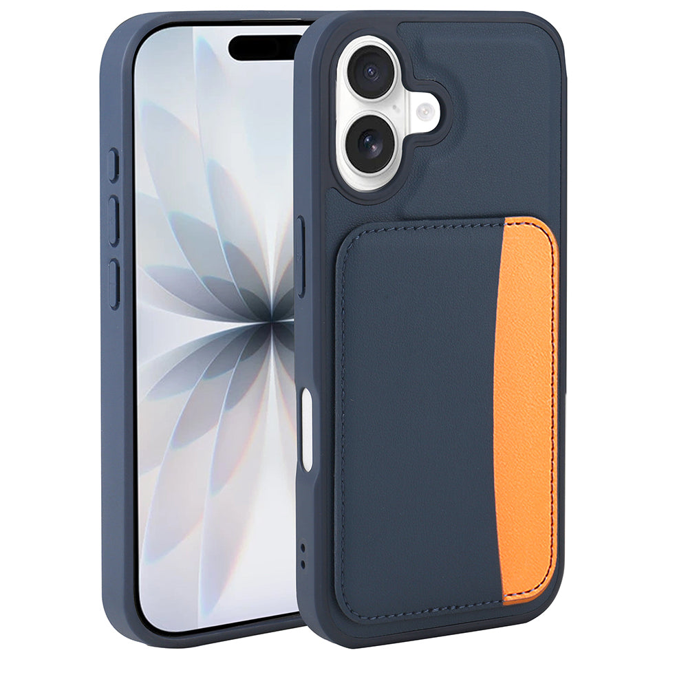 Apple iPhone 17 Kılıf Kartlıklı Zore X-Kart Silikon Kapak Koyu Gri