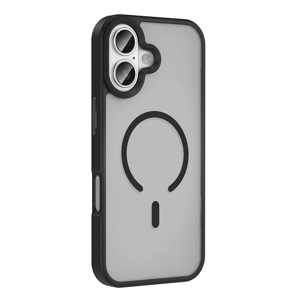 Apple iPhone 17 Kılıf M-safe Şarj Özellikli Mat Arka Yüzey Zore Sio Kapak Gri