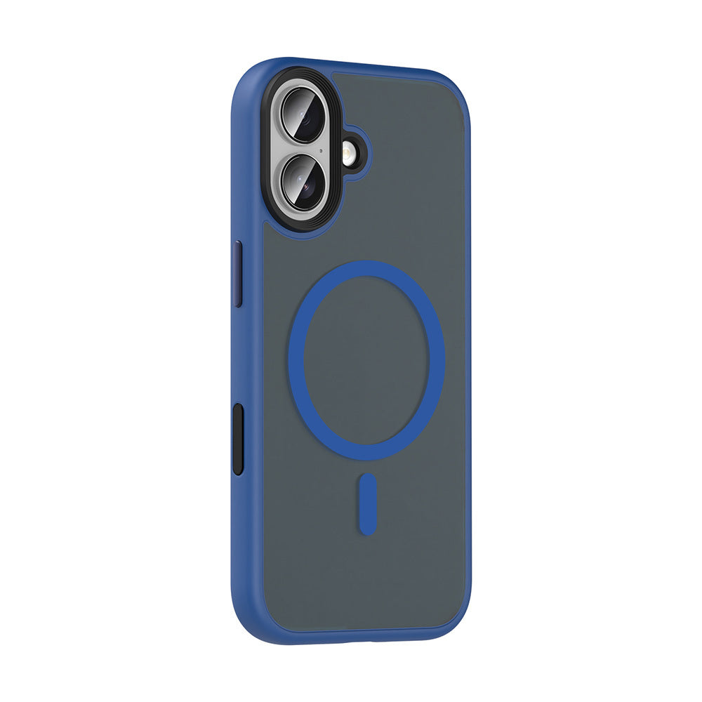 Apple iPhone 17 Kılıf Mat Arka Yüzey Wireless Şarj Özellikli Zore Flet M-safe Kapak Desert Titanyum