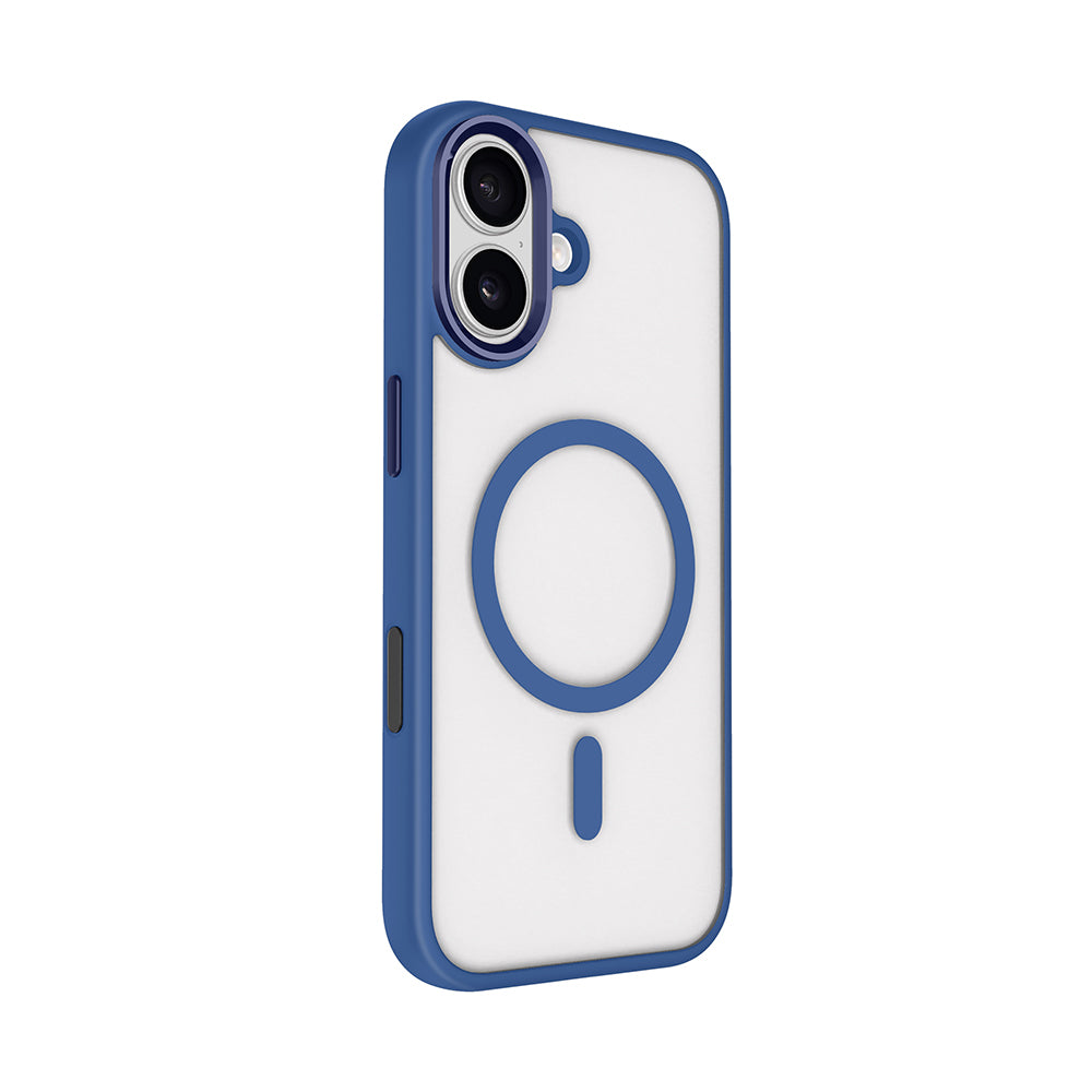 Apple iPhone 17 Kılıf Wireless Şarj Özellikli Zore Krom M-safe Silikon Kapak Desert Gold