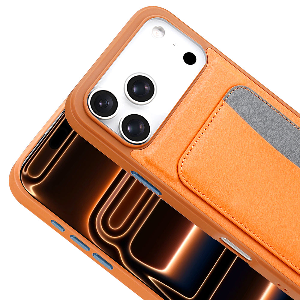 Apple iPhone 17 Pro Kılıf Kartlıklı Zore X-Kart Silikon Kapak Lacivert