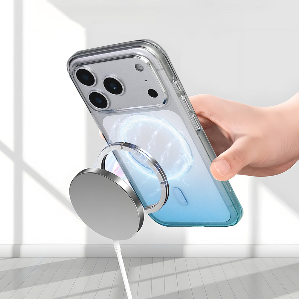 Apple iPhone 17 Pro Kılıf M-Safe Şarj Özellikli Zore Septik Silikon Kapak Siyah