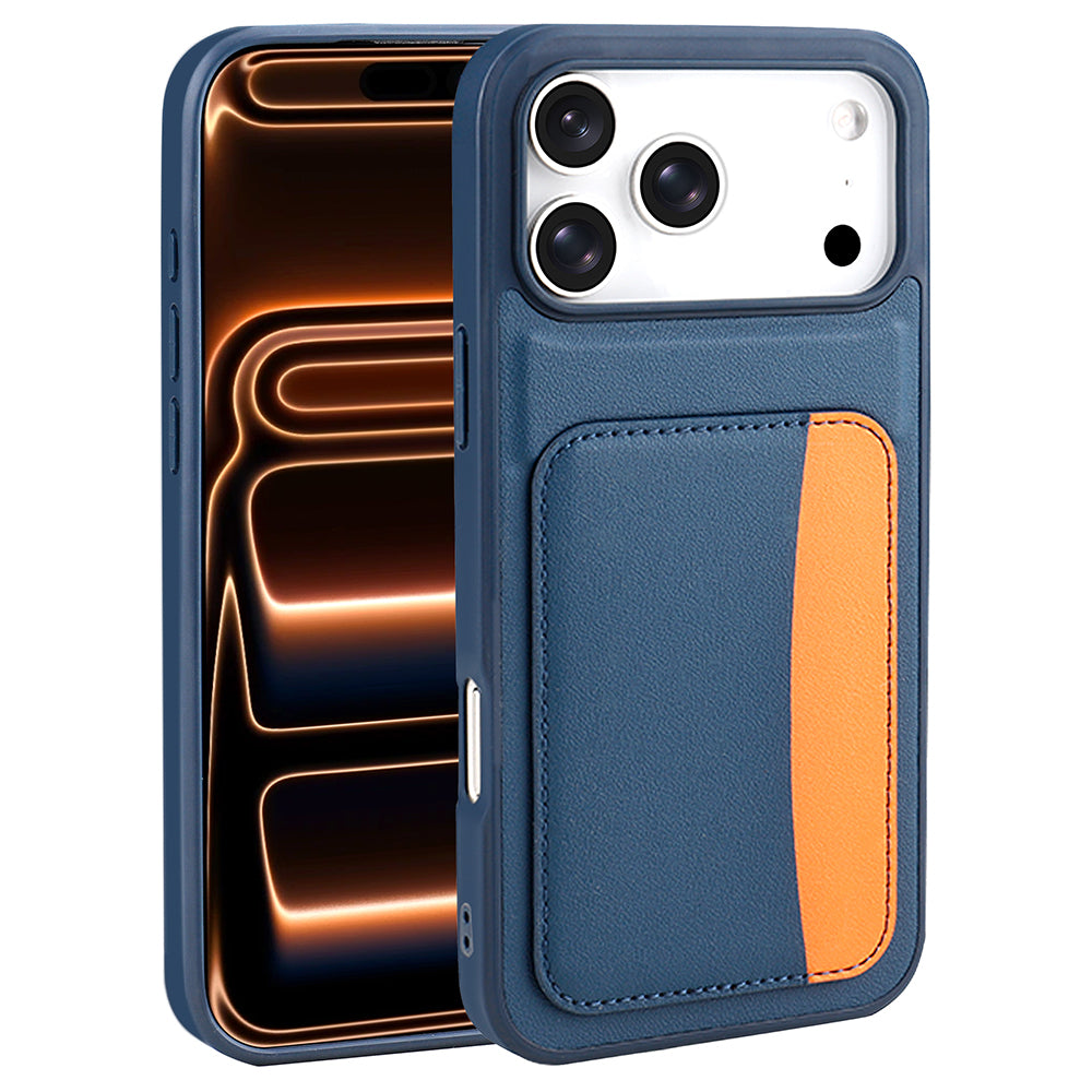 Apple iPhone 17 Pro Max Kılıf Kartlıklı Zore X-Kart Silikon Kapak Siyah