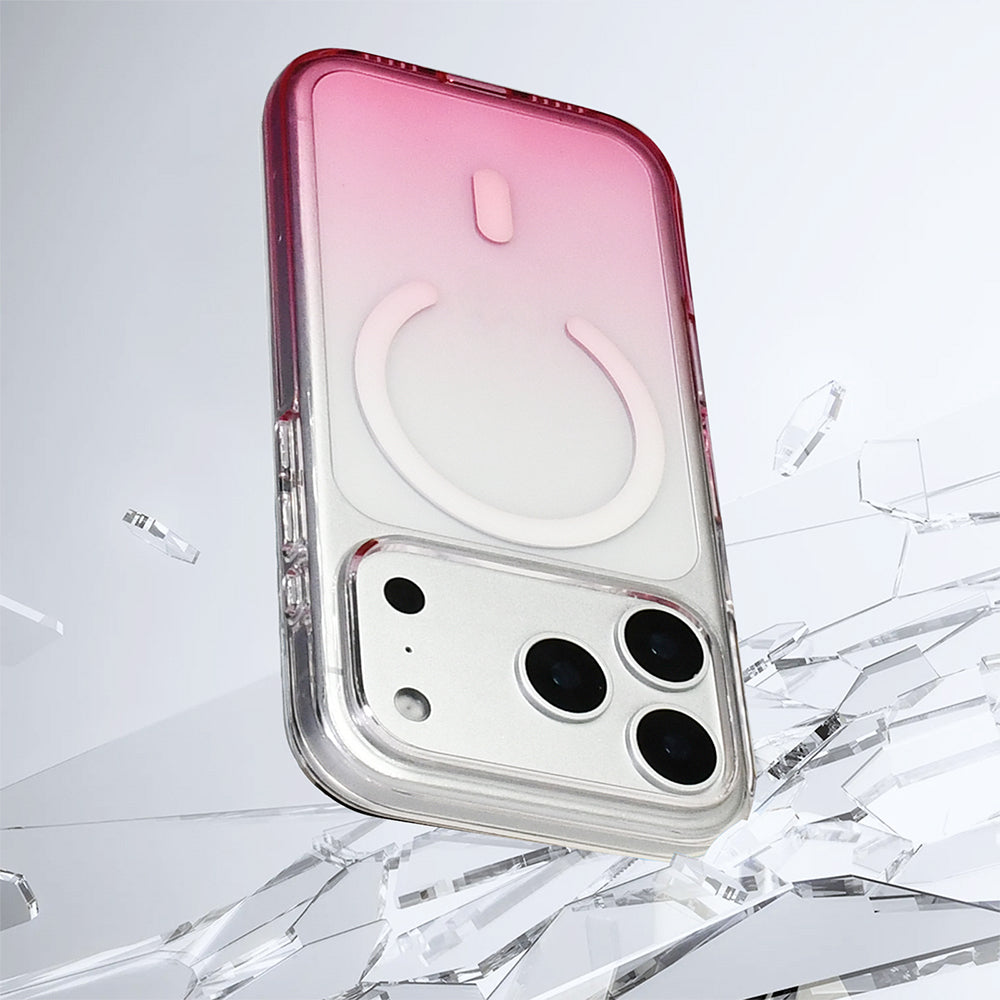 Apple iPhone 17 Pro Max Kılıf M-Safe Şarj Özellikli Zore Septik Silikon Kapak Pembe