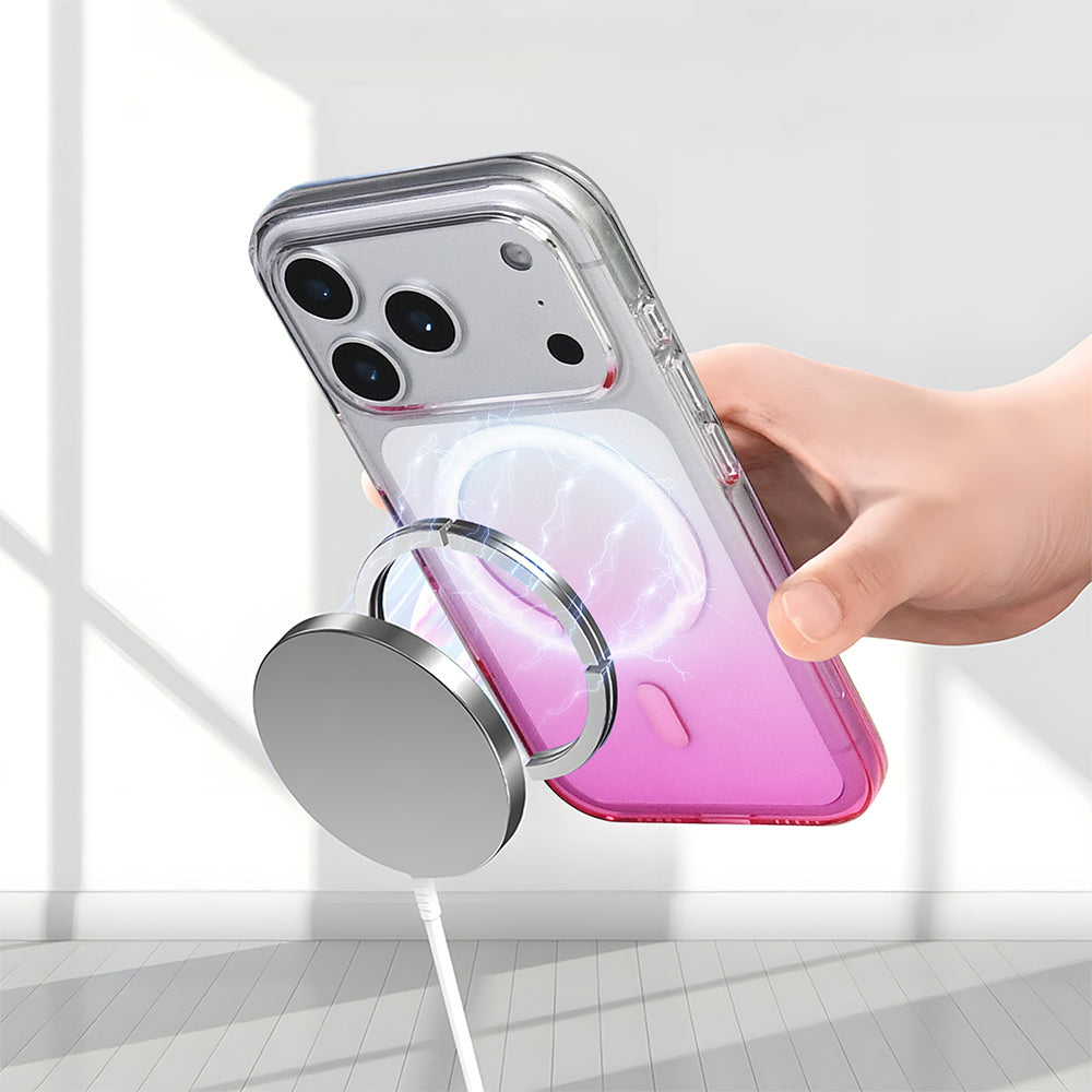 Apple iPhone 17 Pro Max Kılıf M-Safe Şarj Özellikli Zore Septik Silikon Kapak Turkuaz