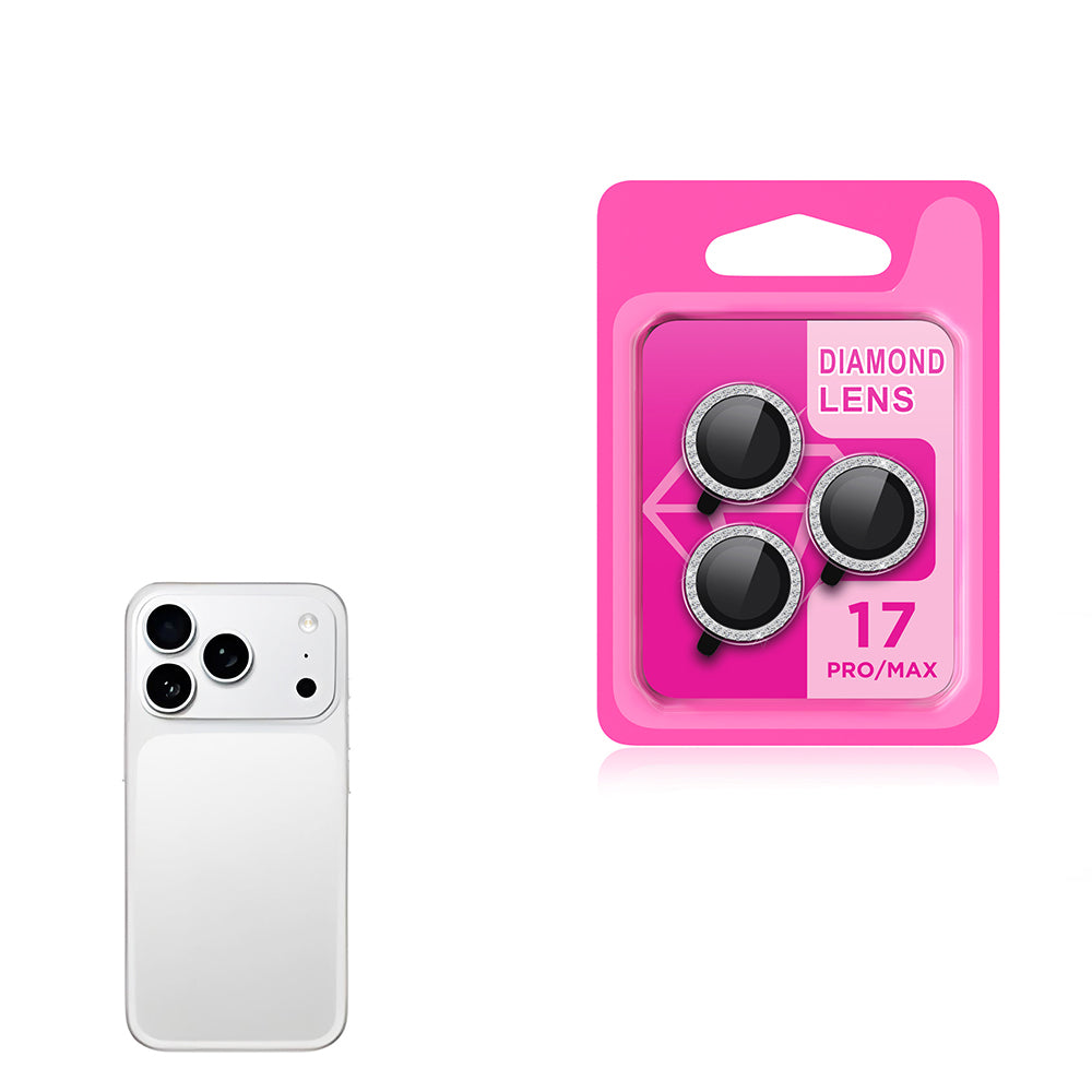 Apple iPhone 17 Pro Max Zore CL-06 Kamera Lens Koruyucu Titanyum-Gümüş