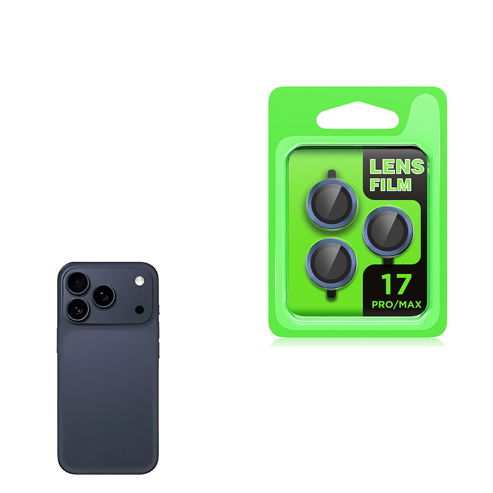 Apple iPhone 17 Pro Max Zore CL-07 Kamera Lens Koruyucu Titanyum-Gümüş