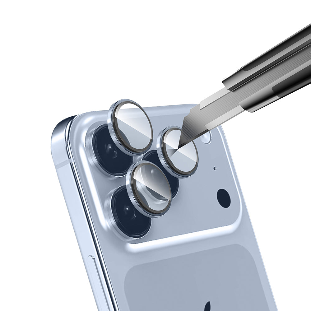 Apple iPhone 17 Pro Max Zore Mikro Kamera Lens Koruyucu Gri