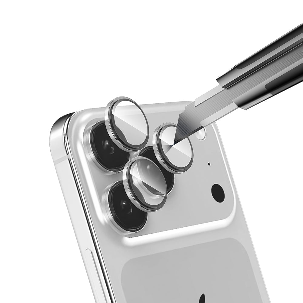 Apple iPhone 17 Pro Zore Mikro Kamera Lens Koruyucu Gümüş