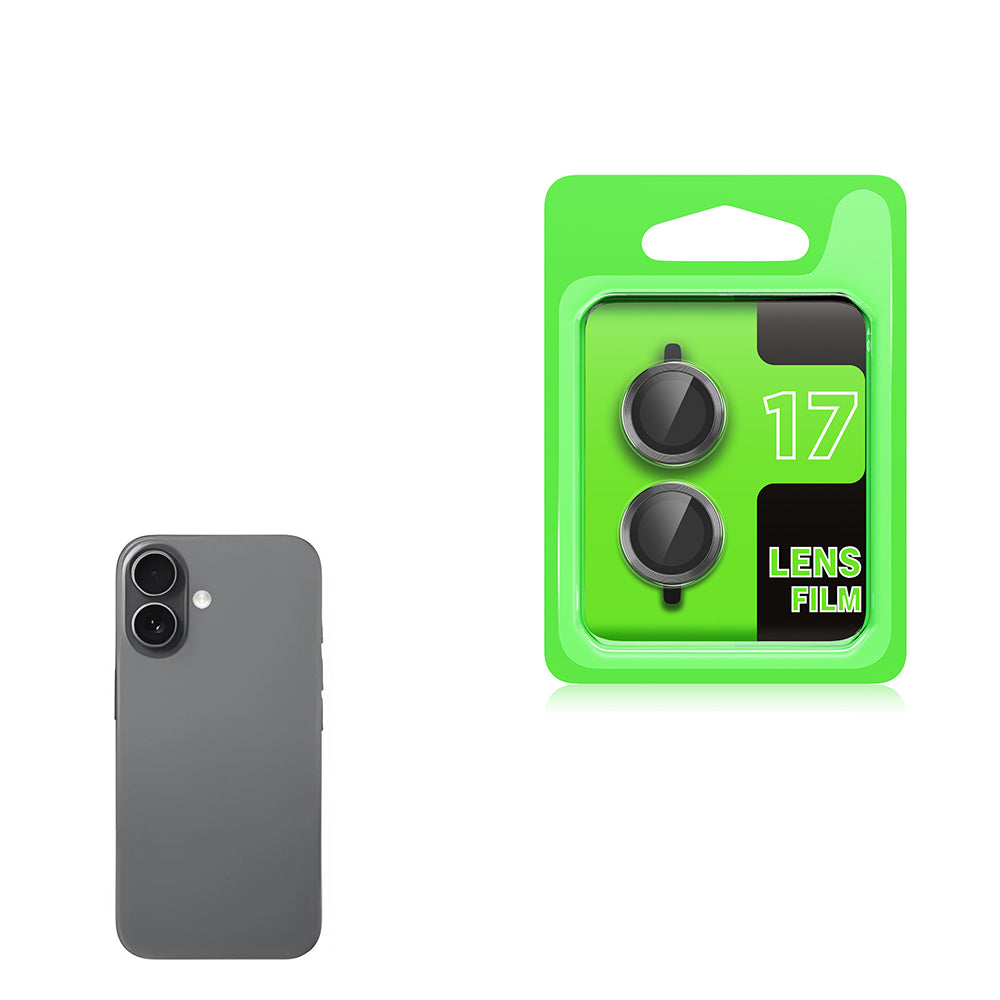 Apple iPhone 17 Zore CL-07 Kamera Lens Koruyucu Gri
