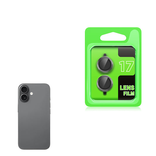 Apple iPhone 17 Zore CL-07 Kamera Lens Koruyucu Gri