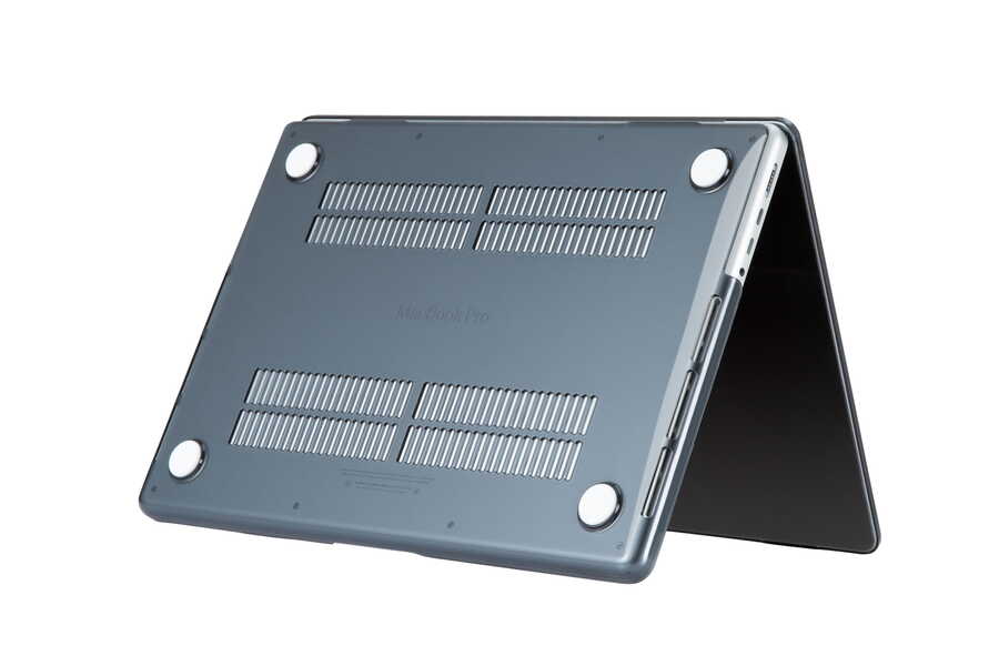 Apple Macbook 14.2' 2021 Zore MSoft Kristal Kapak Siyah