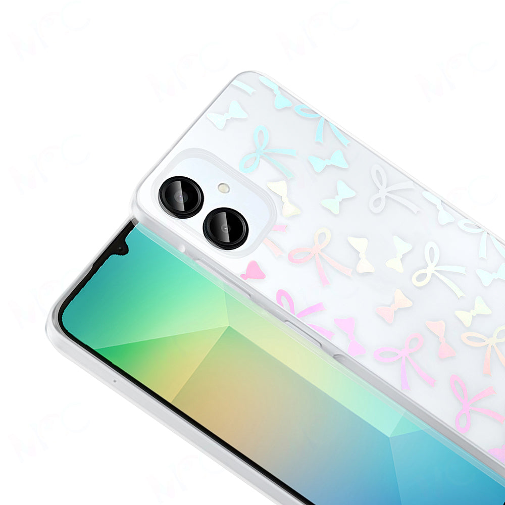 Galaxy A06 Kılıf Şeffaf Figürlü Zore Folk Sert Kapak Çilek