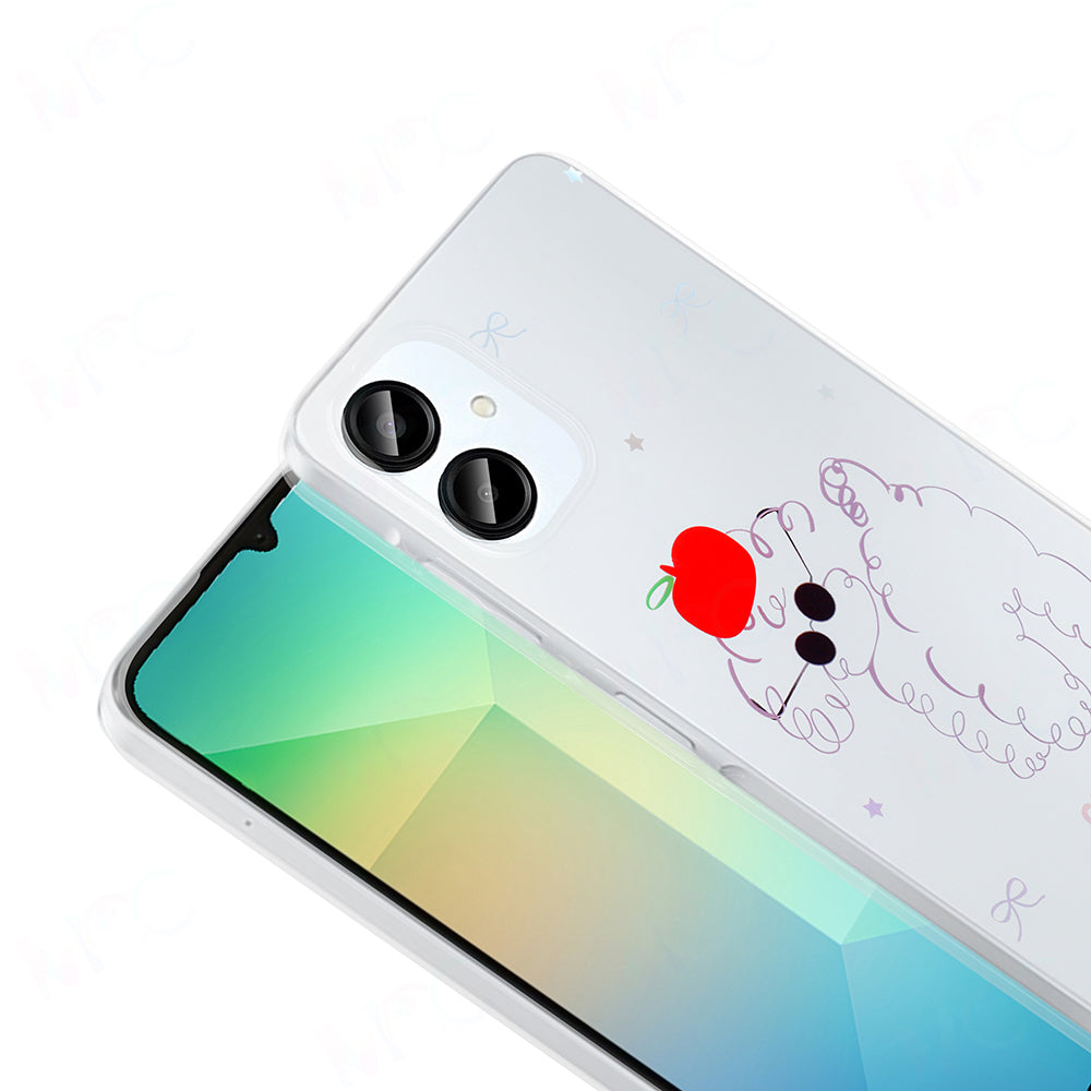 Galaxy A06 Kılıf Şeffaf Figürlü Zore Folk Sert Kapak Fiyonk