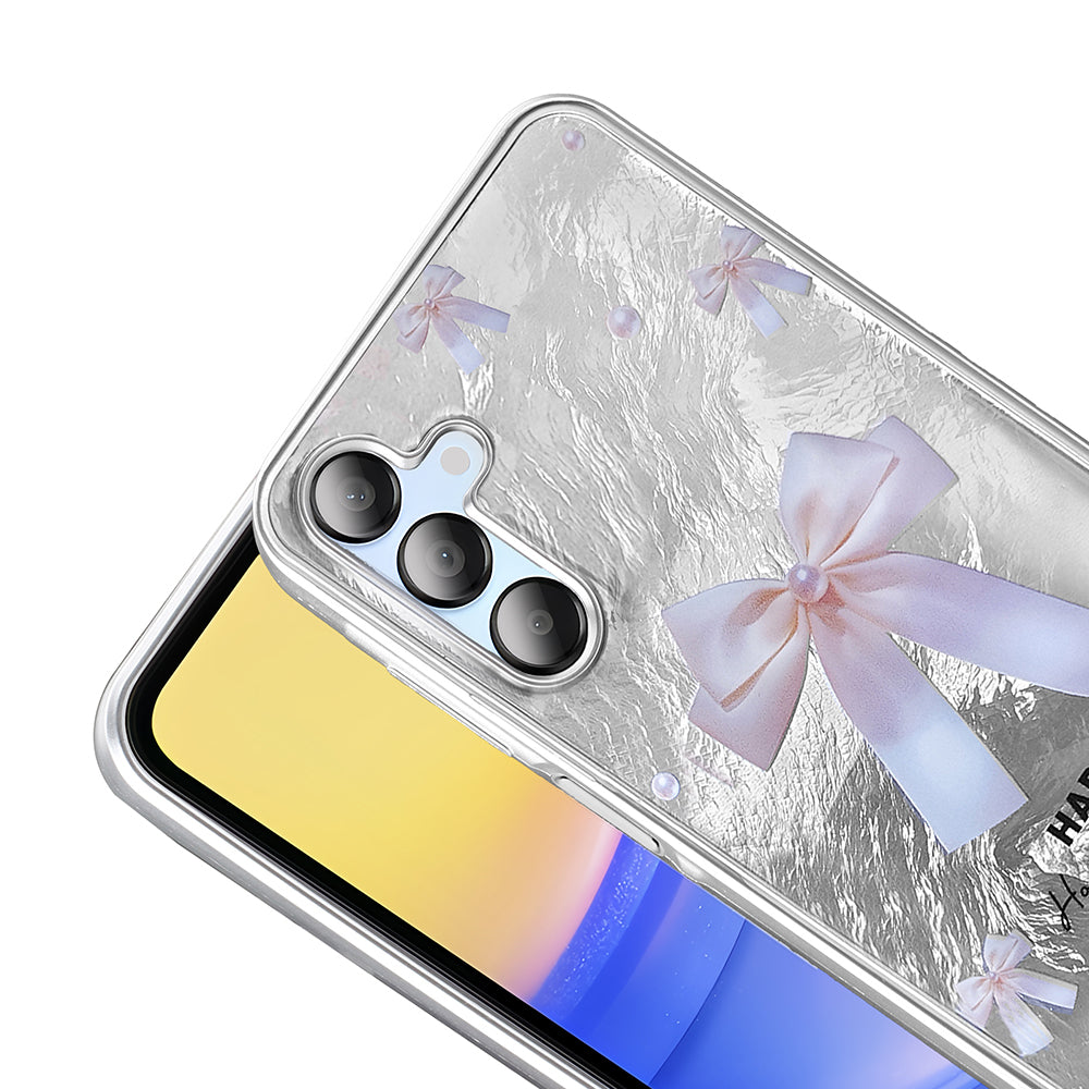 Galaxy A15 Kılıf Desenli Zore Mep Kapak Gold Leopar