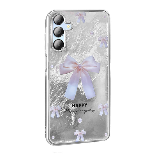 Galaxy A15 Kılıf Desenli Zore Mep Kapak İncili Fiyonk
