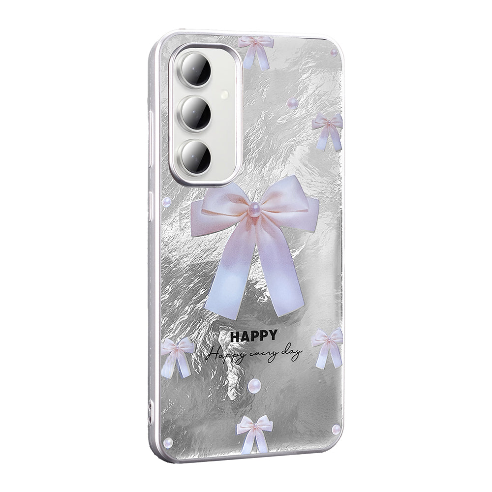 Galaxy A25 Kılıf Desenli Zore Mep Kapak Gold Leopar