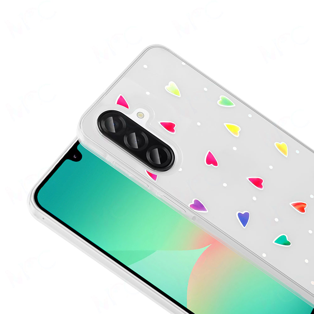 Galaxy A26 Kılıf Şeffaf Figürlü Zore Folk Sert Kapak Fiyonk