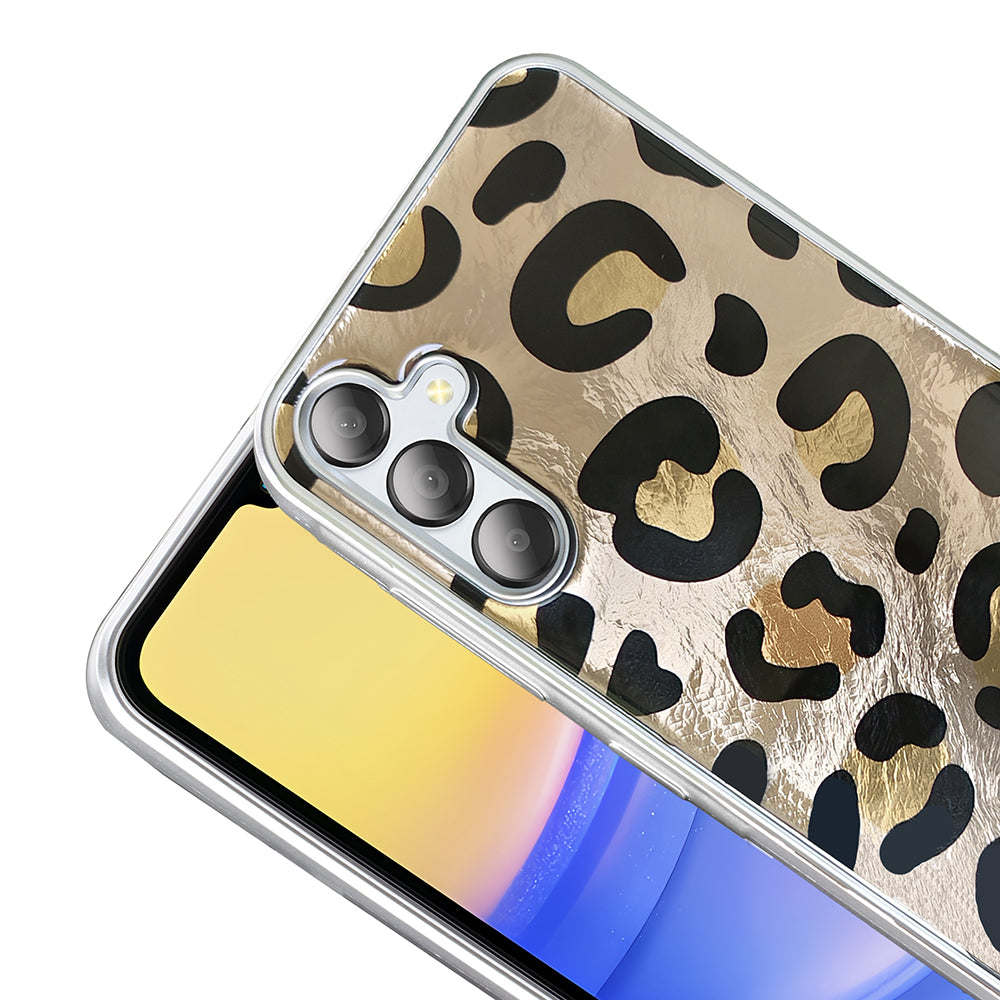 Galaxy A36 Kılıf Desenli Zore Mep Kapak Gold Leopar