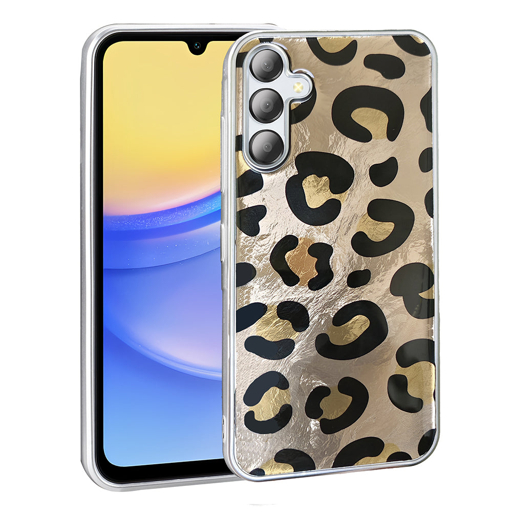 Galaxy A36 Kılıf Desenli Zore Mep Kapak Gold Leopar