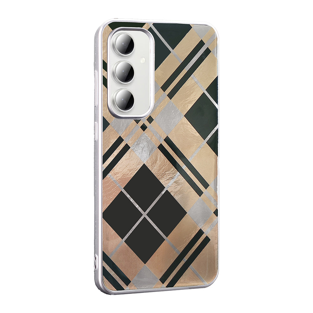 Galaxy A55 Kılıf Desenli Zore Mep Kapak Gold Leopar