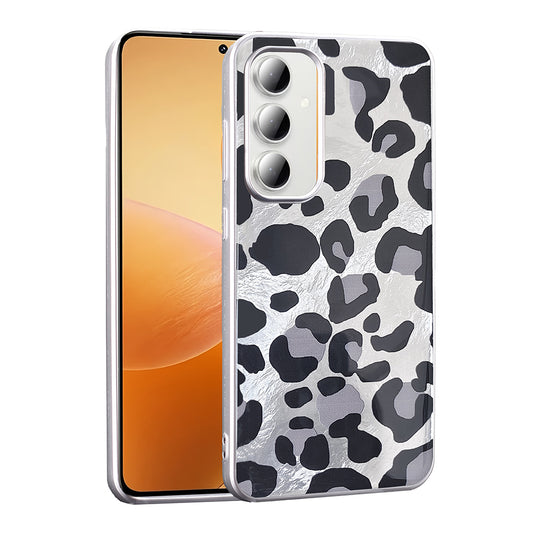Galaxy A55 Kılıf Desenli Zore Mep Kapak Gri Leopar