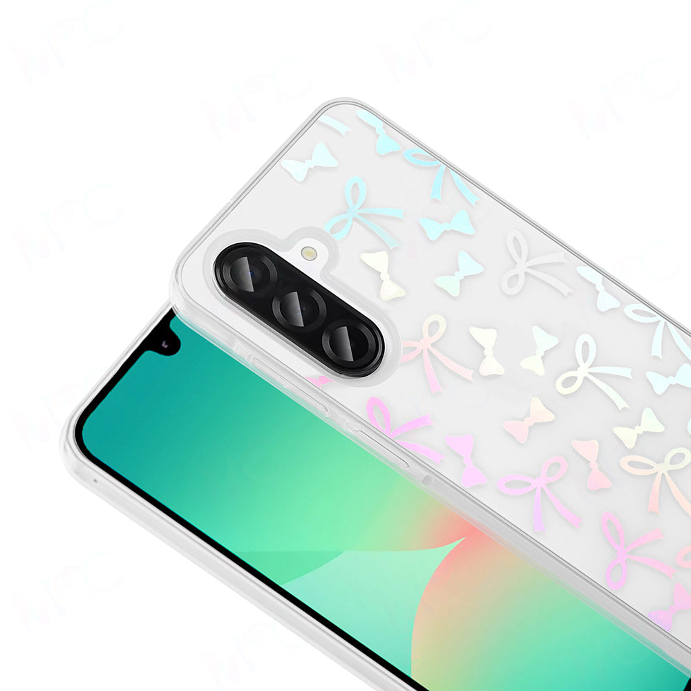 Galaxy A56 Kılıf Şeffaf Figürlü Zore Folk Sert Kapak Çilek