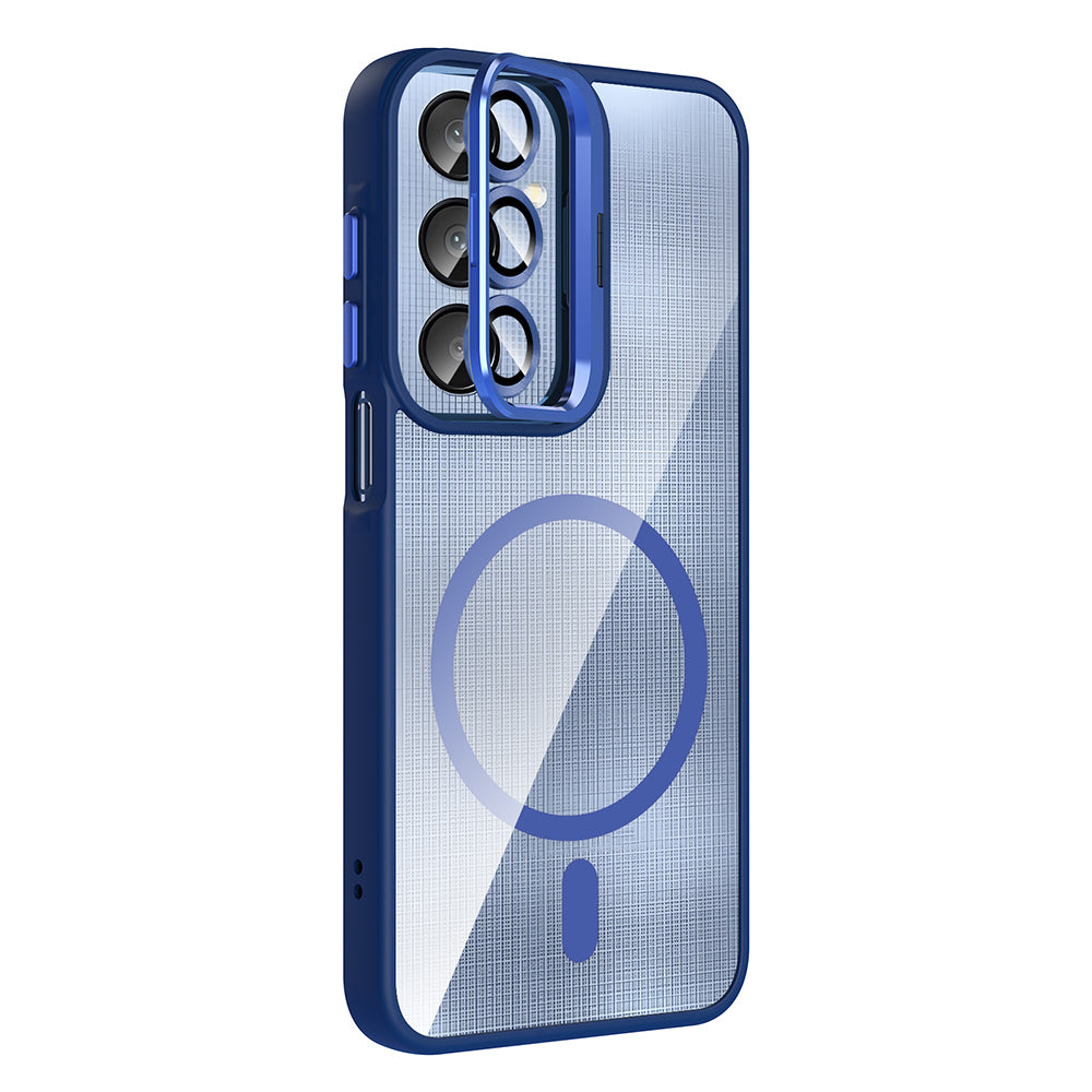 Galaxy A56 Kılıf Standlı ve Kamera Lens Hediyeli Zore Etro Kapak Desert Titanyum