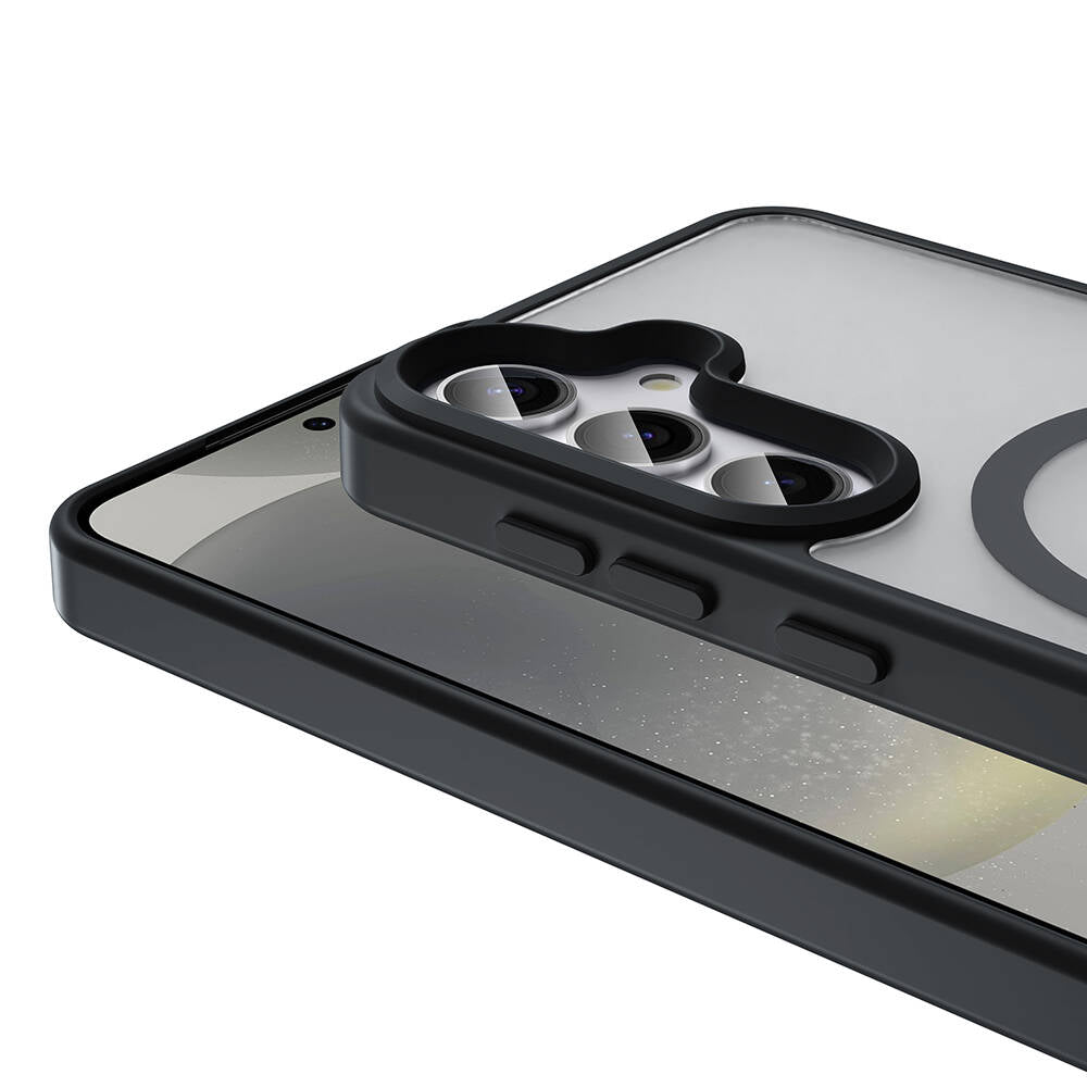 Galaxy S23 FE Kılıf Magsafe Şarj Özellikli Mat Arka Yüzey Zore Sio Kapak Koyu Yeşil