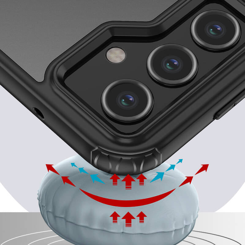 Galaxy S23 FE Kılıf Sert PC Arka Yüzey Wireless Şarj Özellikli Zore Flet Magsafe Kapak Renksiz