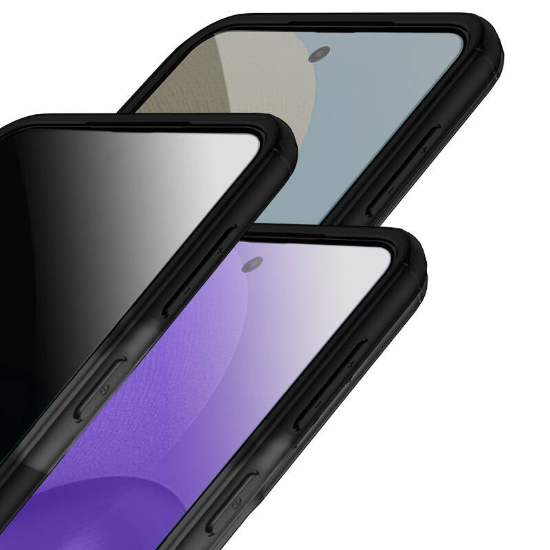 Galaxy S23 FE Kılıf Sert PC Arka Yüzey Wireless Şarj Özellikli Zore Flet Magsafe Kapak Siyah