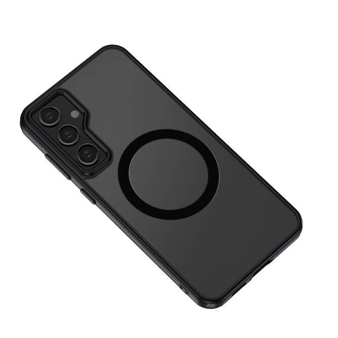 Galaxy S23 FE Kılıf Sert PC Arka Yüzey Wireless Şarj Özellikli Zore Flet Magsafe Kapak Renksiz