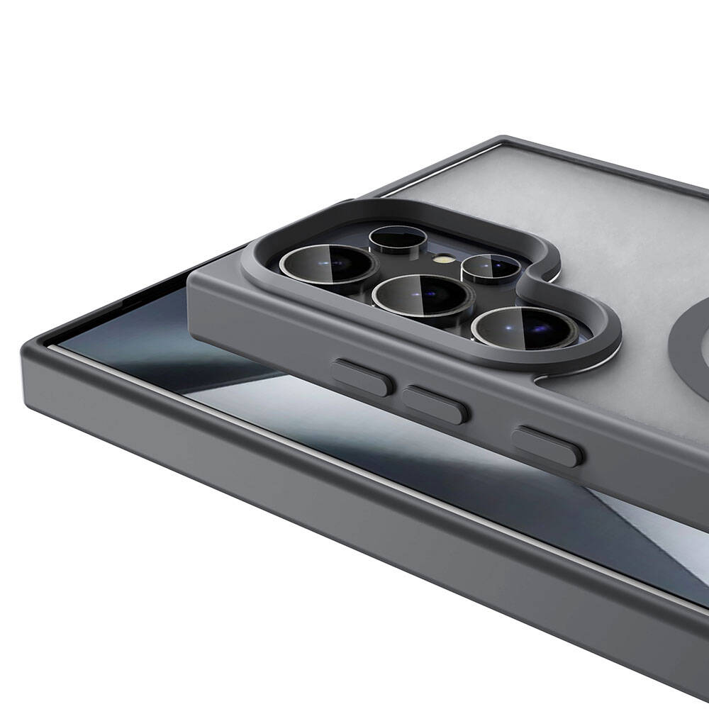 Galaxy S23 Ultra Kılıf Magsafe Şarj Özellikli Mat Arka Yüzey Zore Sio Kapak Siyah