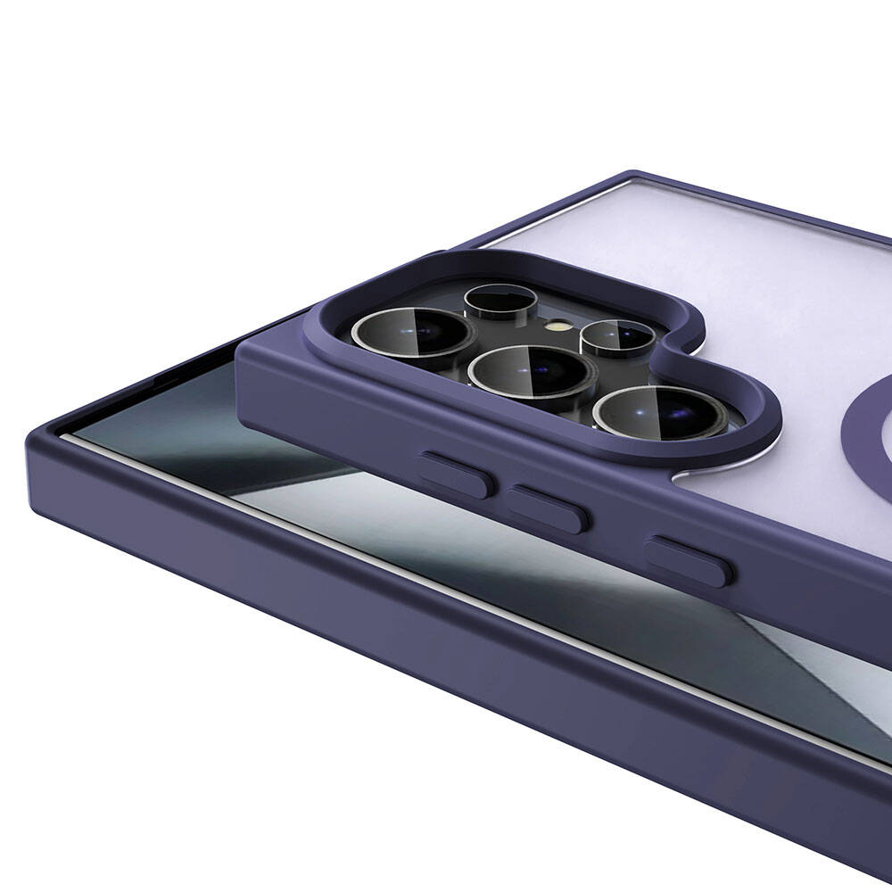 Galaxy S23 Ultra Kılıf Magsafe Şarj Özellikli Mat Arka Yüzey Zore Sio Kapak Koyu Yeşil