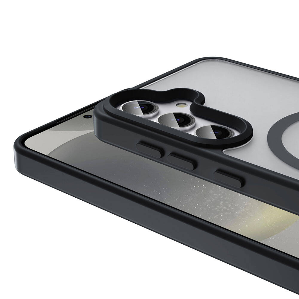 Galaxy S24 Kılıf Magsafe Şarj Özellikli Mat Arka Yüzey Zore Sio Kapak Koyu Yeşil