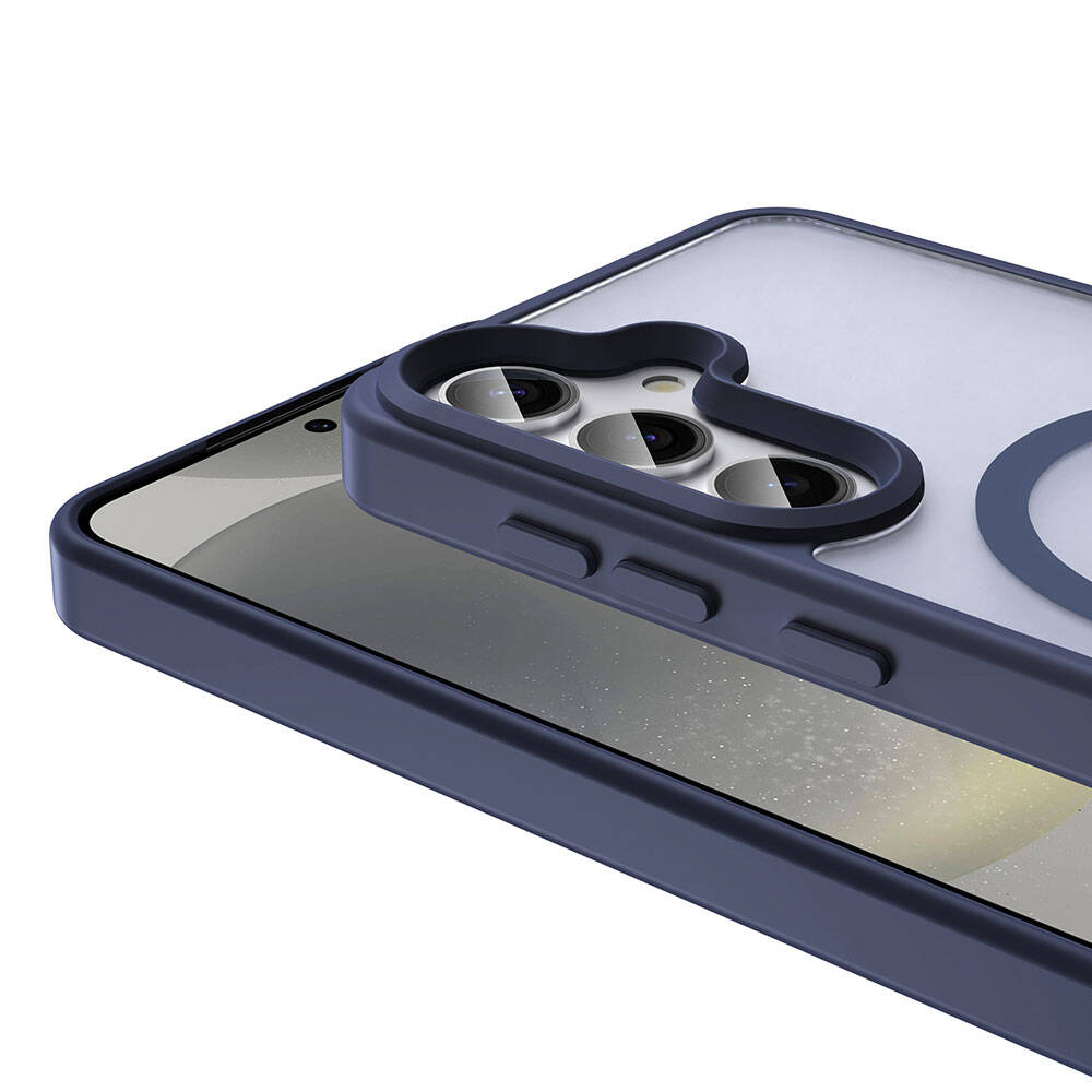 Galaxy S24 Kılıf Magsafe Şarj Özellikli Mat Arka Yüzey Zore Sio Kapak Gri