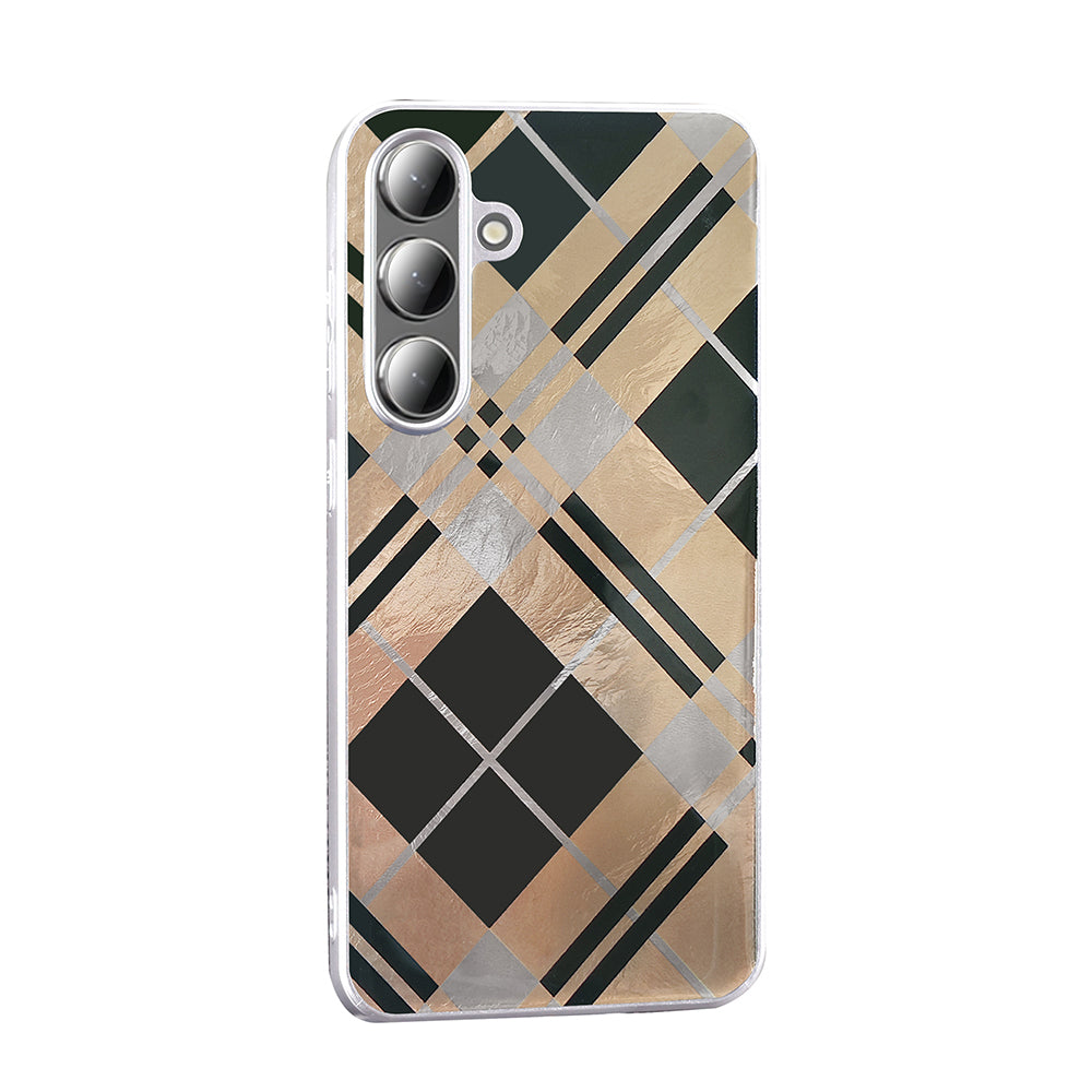 Galaxy S24 Plus Kılıf Desenli Zore Mep Kapak Gold Leopar