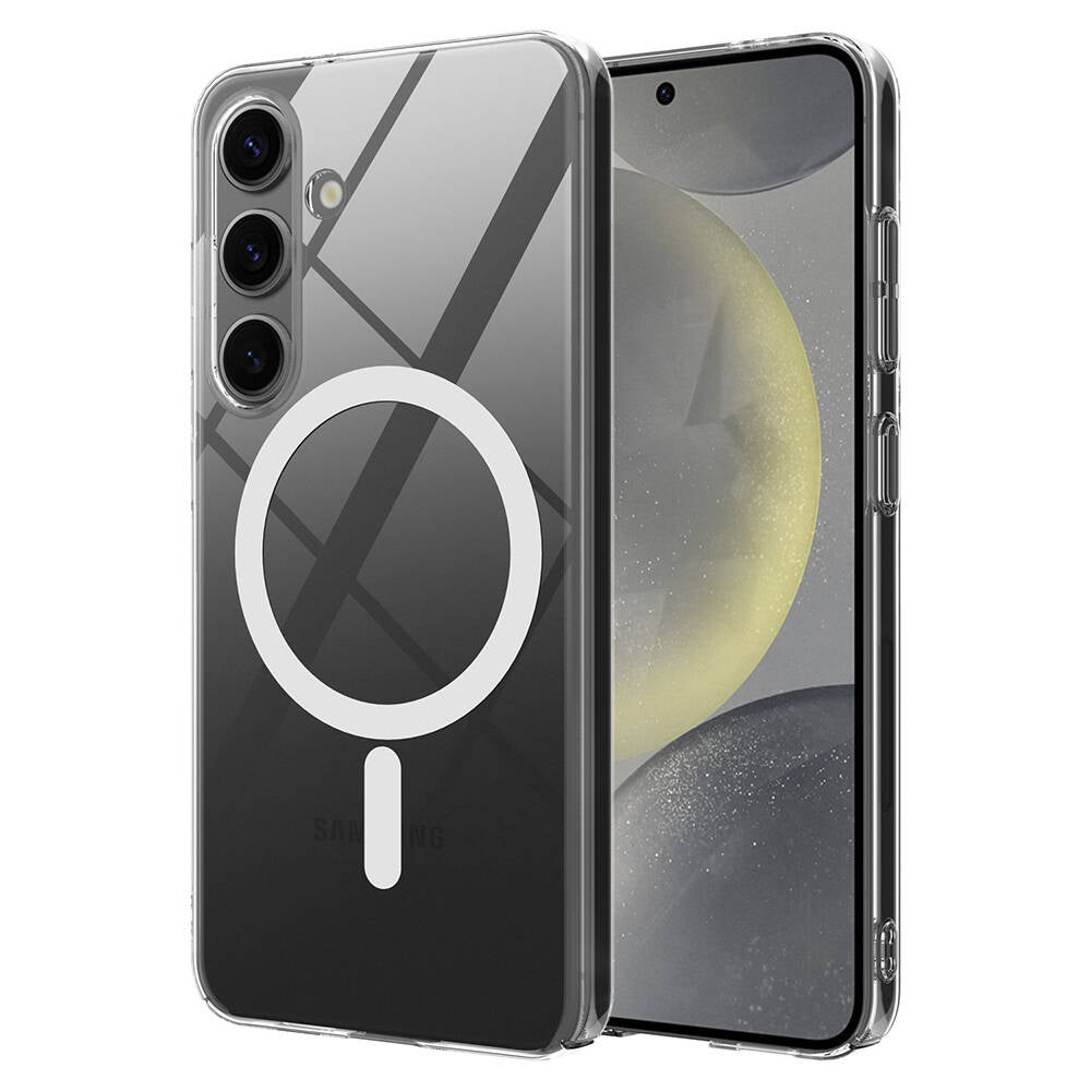 Galaxy S24 Plus Kılıf Kamera Korumalı Magsafe Sert PC Zore Porto Kapak Renksiz