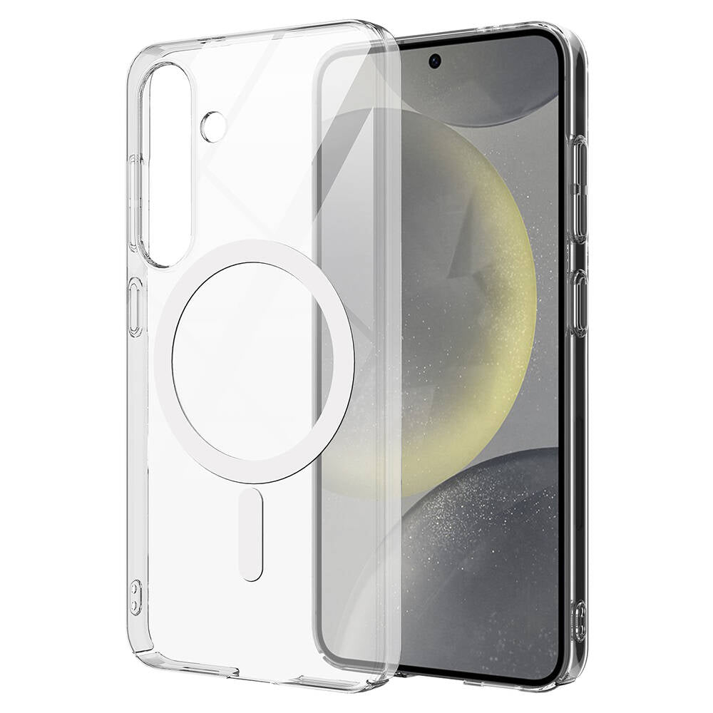 Galaxy S24 Plus Kılıf Kamera Korumalı Magsafe Sert PC Zore Porto Kapak Renksiz