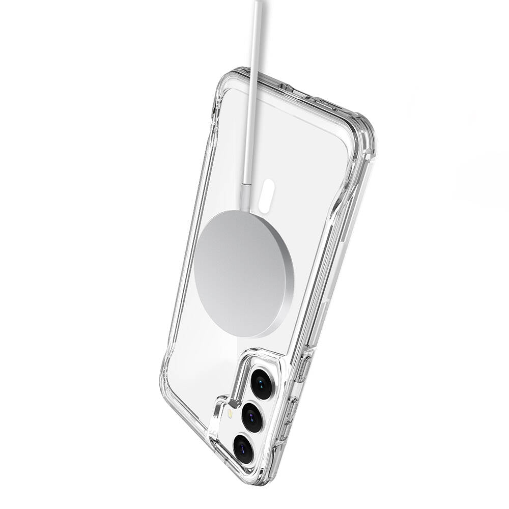 Galaxy S24 Plus Kılıf Zore Magsafe Şarj Özellikli T-Max Magsafe Kapak Renksiz