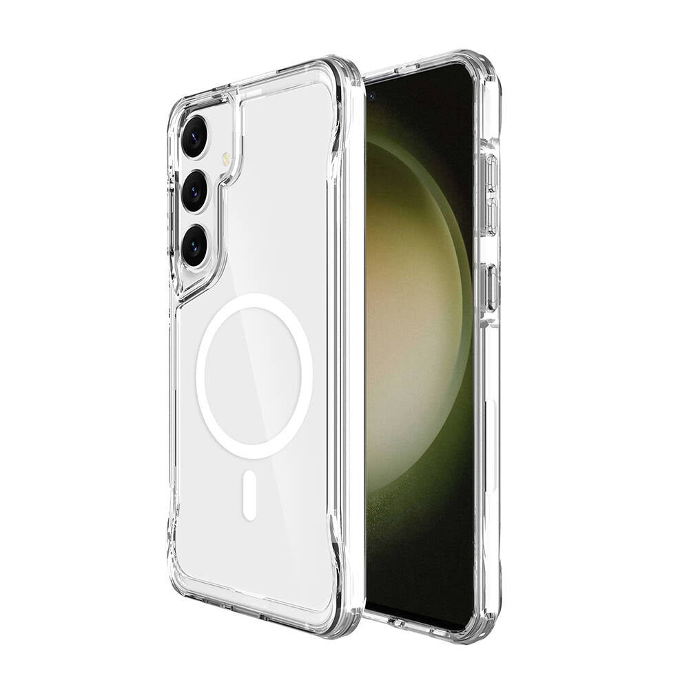 Galaxy S24 Plus Kılıf Zore Magsafe Şarj Özellikli T-Max Magsafe Kapak Renksiz