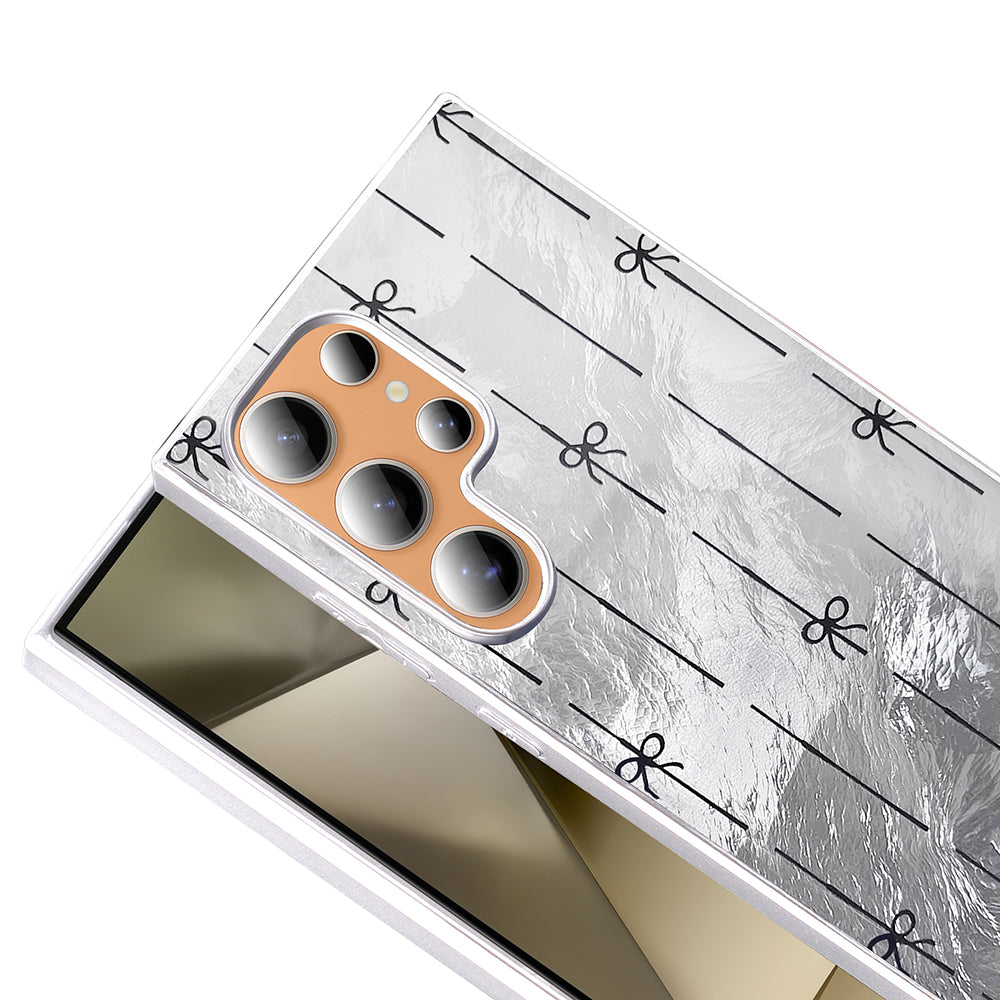 Galaxy S24 Ultra Kılıf Desenli Zore Mep Kapak Gold Leopar